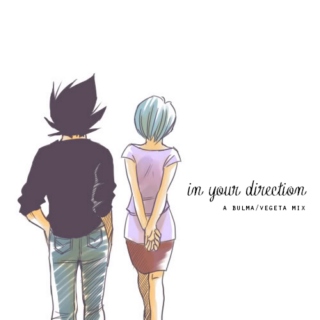 in your direction | a bulma/vegeta mix