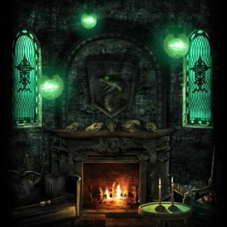 Lounging in the Slytherin Common Room 