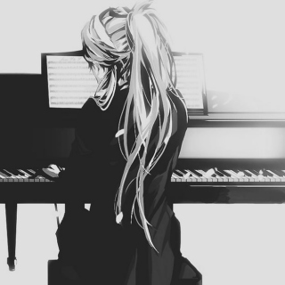 anime on piano