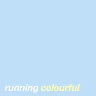 running colourful
