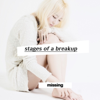 stages of a breakup: MISSING