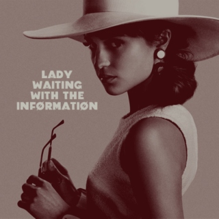 lady waiting with the information
