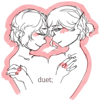 duet; (a gentle hand and a quiet murmur)