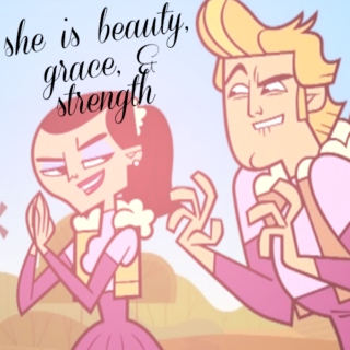 she is beauty, grace, and strength