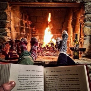 Books and fireplaces