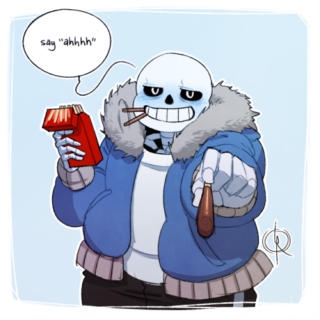 Stay With Me: A Sans/Reader Mix