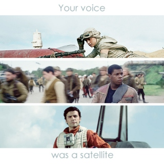 your voice was a satellite
