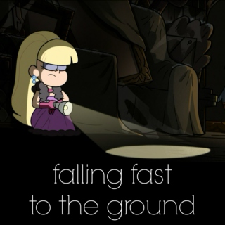 falling fast to the ground