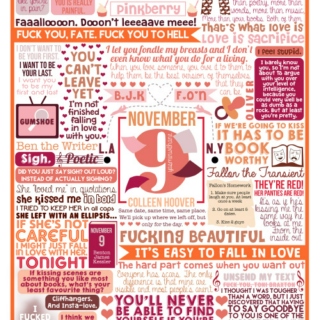 Book Playlist - November 9th (Colleen Hoover)