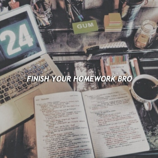finish your homework bro