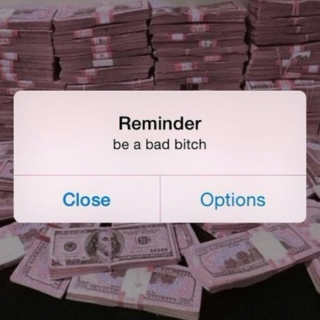 reminder: be bad