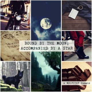 bound by the moon; accompanied by a star