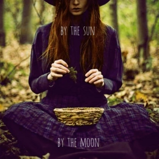 by the sun. by the moon