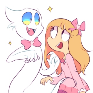 hypothetical ghost and girl friendship