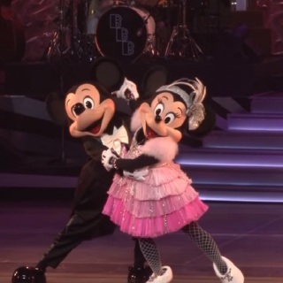 Silver Fishnet Stockings on Minnie Mouse...Never Thought I'd See The Day~