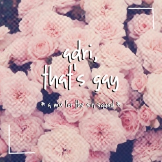 adri that's gay // a mix for the squad