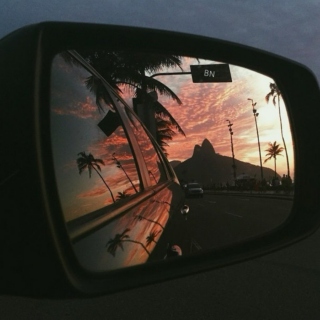 car rides & sunset vibes