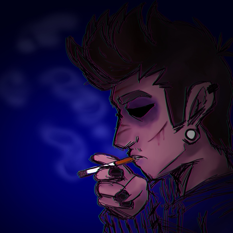 Download Eddsworld Matt Savagely Smoking Cigarette Wallpaper