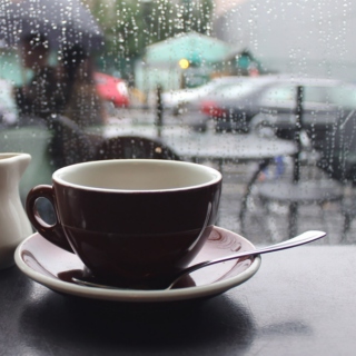 raindrops and coffee shops