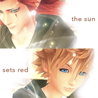 the sun sets red