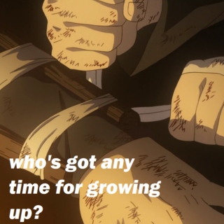 who's got any time for growing up?