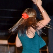 flower in her hair