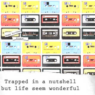 Trapped in a nutshell but life seem wonderful mix