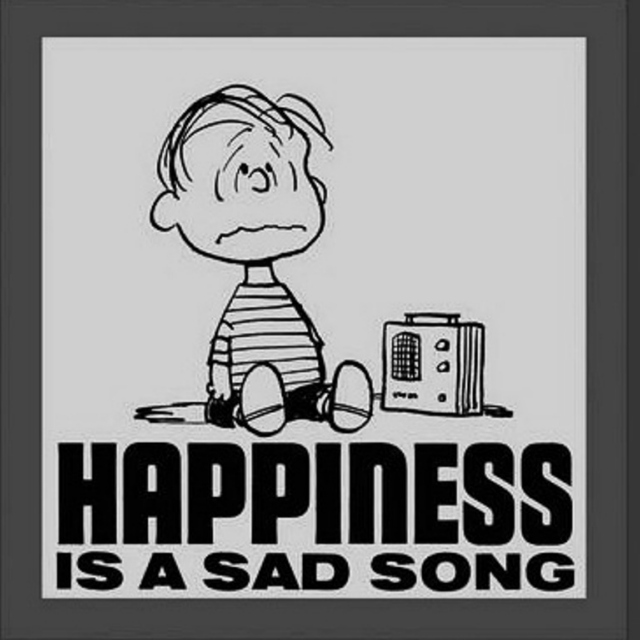 happiness is a sad song