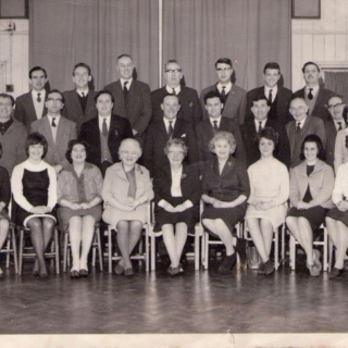 llansamlet secondary school staff in the mid 60's 