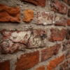 into a brick wall