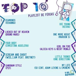 TOP 10 Playlist de Férias