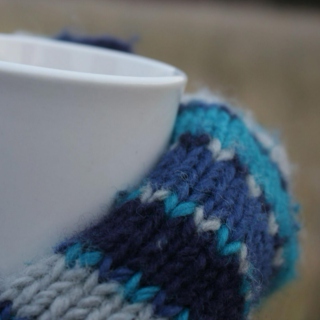 hot tea and mittens