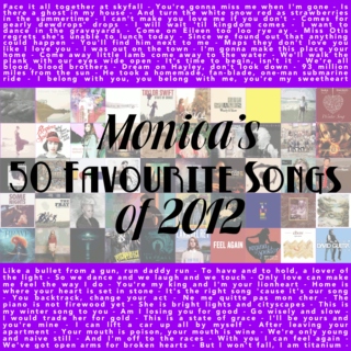 Moni's 50 Favourites of 2012