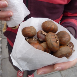 chestnuts roasted on an open fire