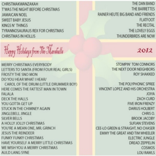 Marshall Family Christmas Mix - 2012