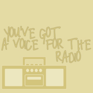 you've got a voice for the radio