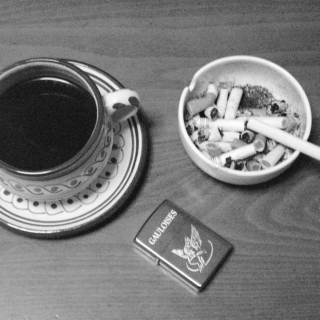 Late night coffee, early morning cigarettes