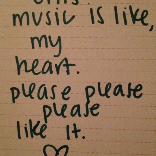 this music is like, my heart