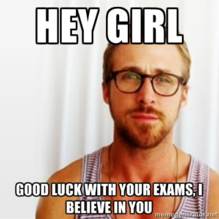 Studying with Ryan Gosling 
