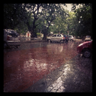 Rainstorm In A Car