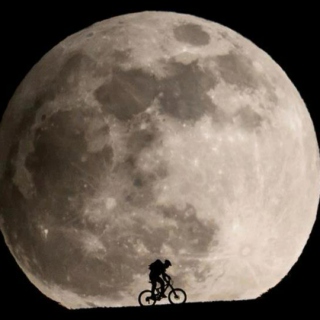 Biking Over the Moon