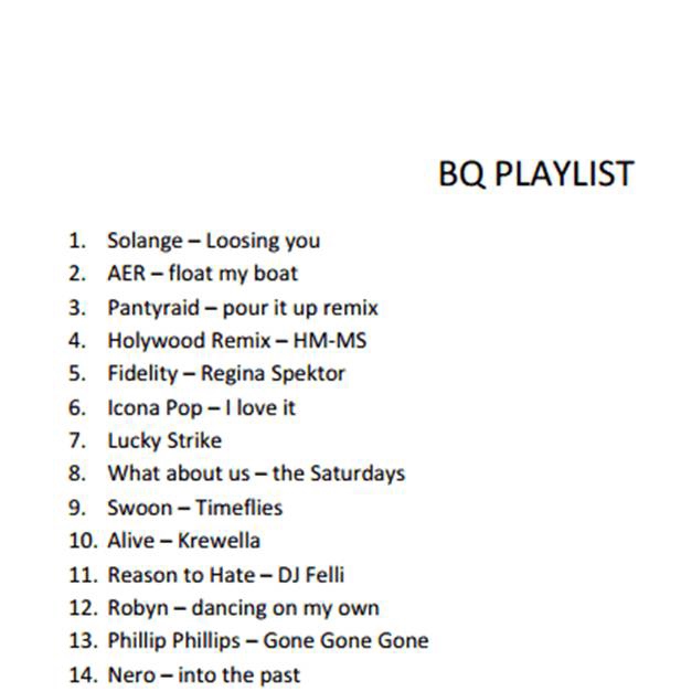 BQ Playlist