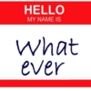  Hello My Name is Whatever