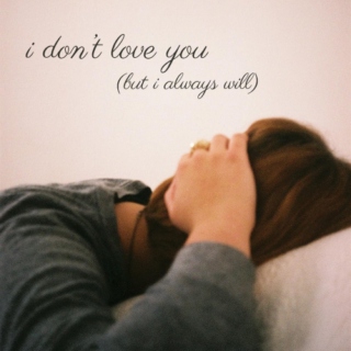 i don't love you but i always will