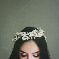 flowers in her hair