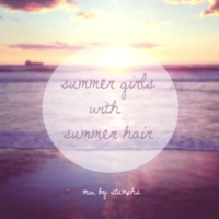 summer girls with summer hair