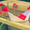 Hearts and Paper Boat Waves