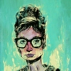 Hipster Audrey Hepburn.