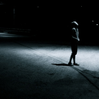 Night walks alone