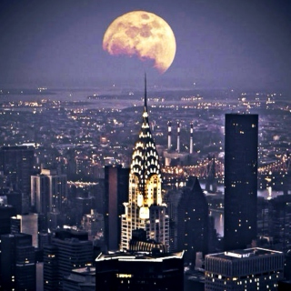 Between the moon and New York City